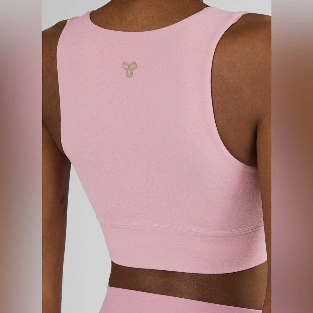 Aritzia Golden Butter‎ Baseline Micro Skirt & Plunge Bra Top Pink Set Size S NWT